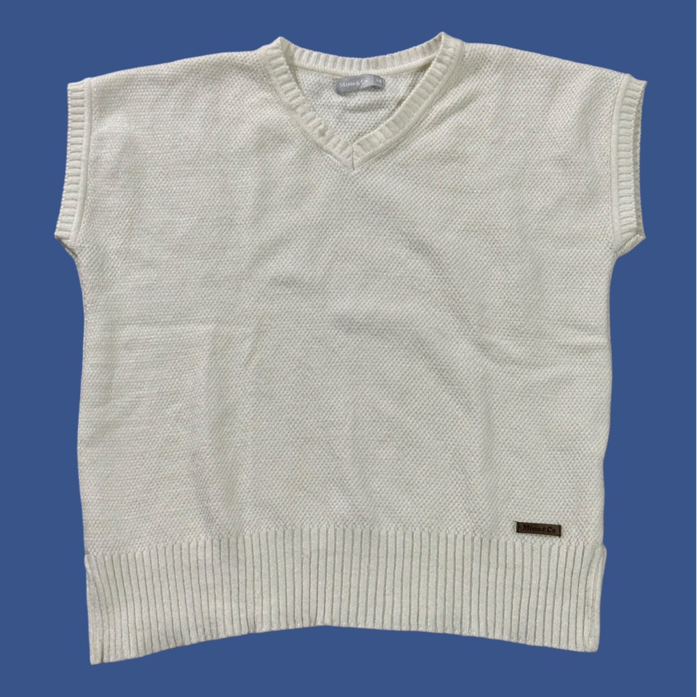 MIMO & CO SHORT SLEEVE SWEATER